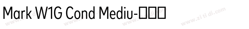 Mark W1G Cond Mediu字体转换 Mark W1G Cond Mediu字体转换
